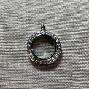 Origami Owl NEW Mini Silver Locket with Crystals